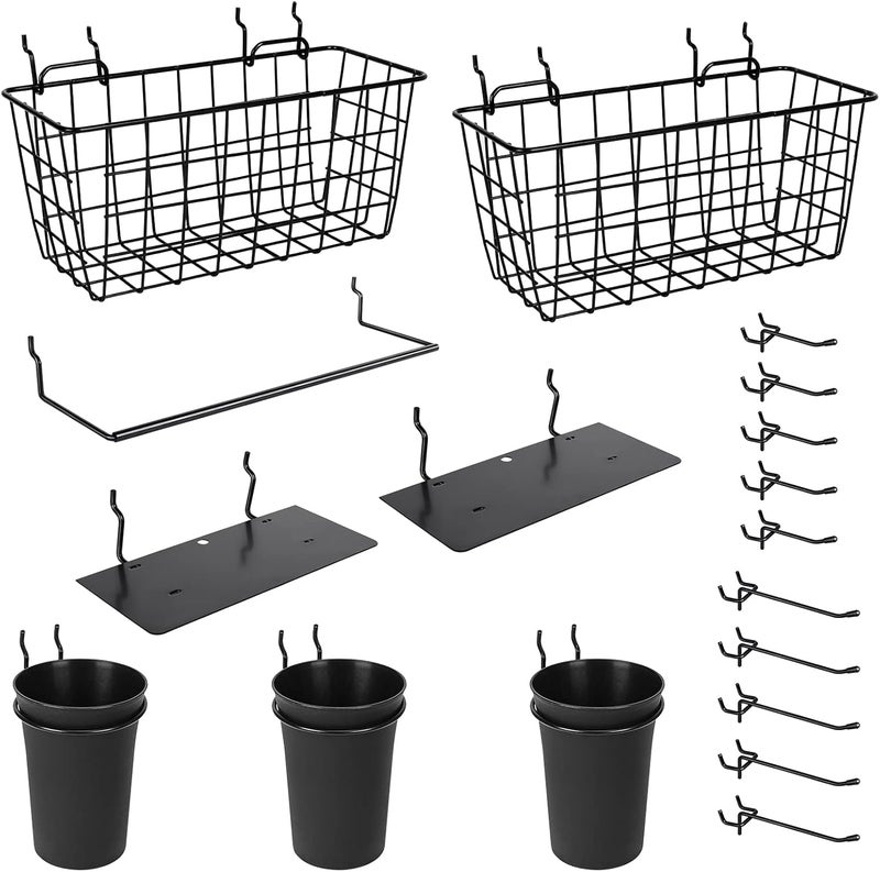 G.CORE Pegboard Organizer Accessories 18 Pack, Peg Board Hooks Assortment Organizer Accessory, Various Tools Storage Arrange System Kit for Garage Craft Workshop Workbench Hobby Office - Image 1